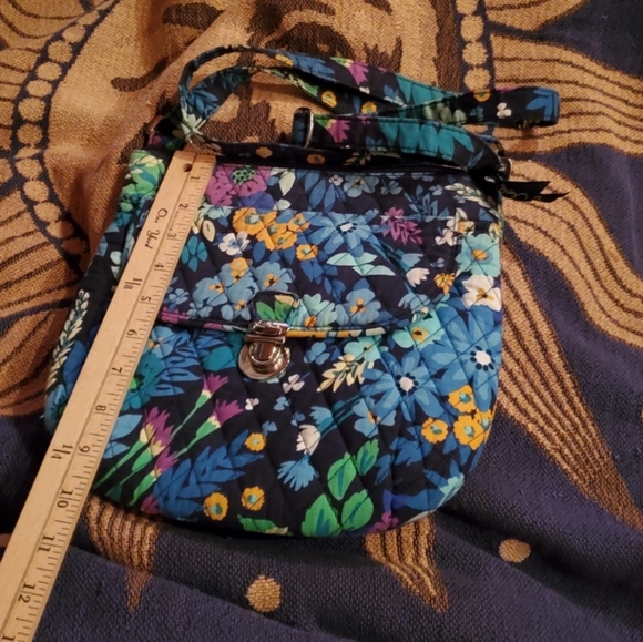 Vera Bradley Blue Floral Crossbody Bag - Picture 4 of 12